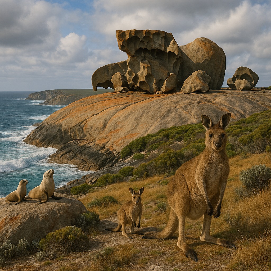 Coastline and wildlife rich landscapes of Kangaroo Island